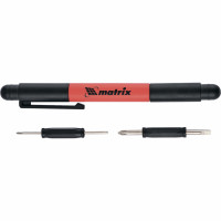 Ручка-отвертка с комбинированными битами для точных работ,PH0, PH000; SL 1.5, SL 3 CRV MATRIX 11598