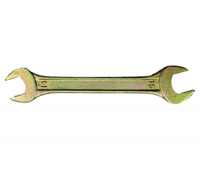 Ключ рожковый 6x7 мм, желтый цинк СибрТех 14301 в Алматы