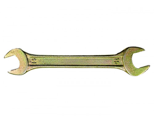 Ключ рожковый 19x22 мм, желтый цинк СибрТех 14311