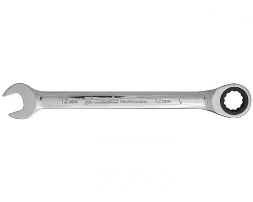 Ключ комбинированный трещоточный 11 мм, CrV, зеркальный хром Professional 14804