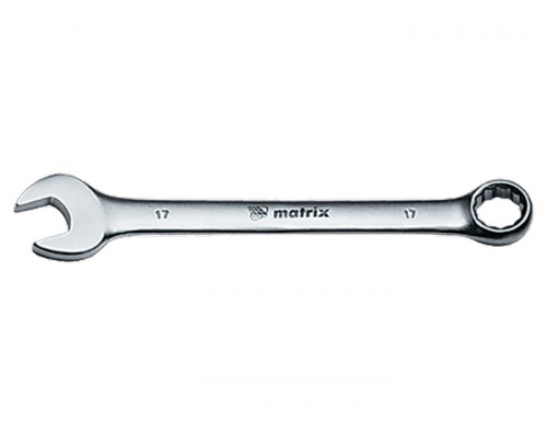 Ключ комбинированный 6 мм, CrV,матовый хром Matrix 15102