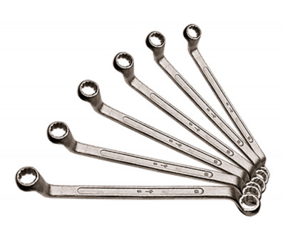 Набор ключей накидных, 6–17 мм, 6 шт., хромированные Sparta 153305 в Алматы