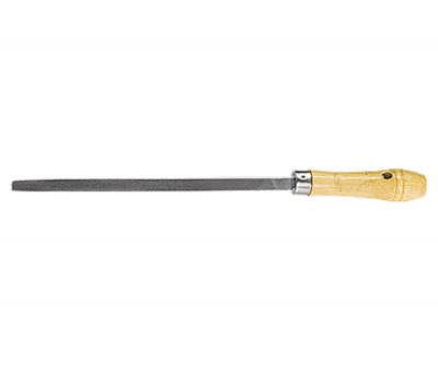 Напильник 200 мм, трехгранный, деревянная ручка СибрТех 16026 в Алматы