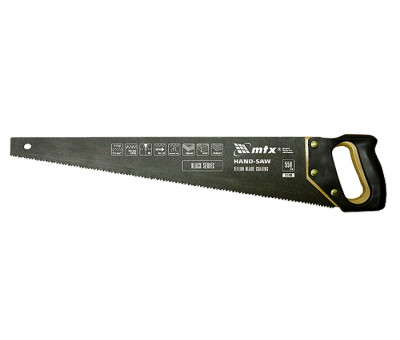 Ножовка по дереву, 450 мм, 7-8 TPI, зуб-3D, каленный зуб, тефлоновое покрытие, деревянная рукоятка. MATRIX 23578 в Алматы