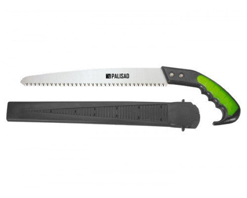 Ножовка садовая, 300 мм, 2-х компонентная рукоятка + ножны, подвес для поясного ремня Palisad 236035