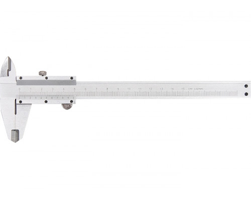 Штангенциркуль, 150 мм, цена деления 0,02 мм, металлический, с глубиномером Matrix 316315