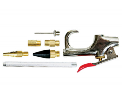 Набор продувочный пистолет, пневматический, в комплекте с насадками 6 шт Matrix 57336 в Алматы
