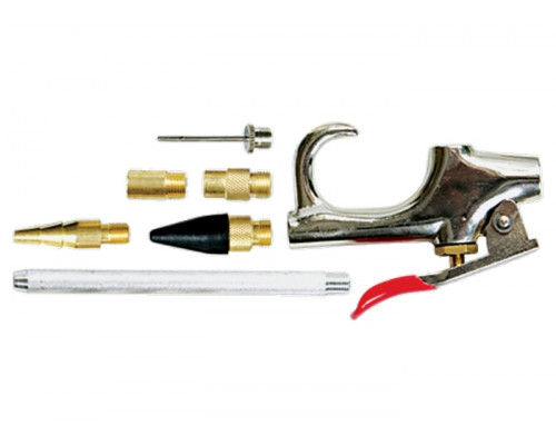 Набор продувочный пистолет, пневматический, в комплекте с насадками 6 шт Matrix 57336