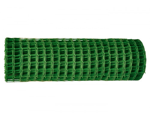 Заборная решетка в рулоне 1,2х25 м ячейка 55х58 мм - зелёная 64531