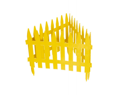 Забор декоративный "Классический", 28 х 300 см, желтый 65000