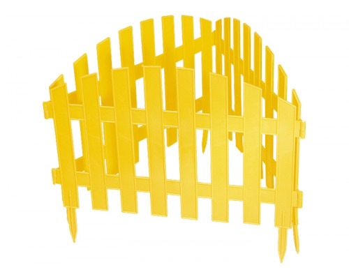 Забор декоративный "Ампир", 28 х 300 см, желтый 65010