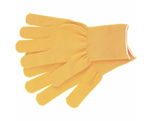 Перчатки нейлон, 13 класс, цвет "лимон", L
