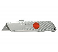 Нож, 18 мм, выдвижное трапециевидное лезвие, металлический корпус Matrix 78964