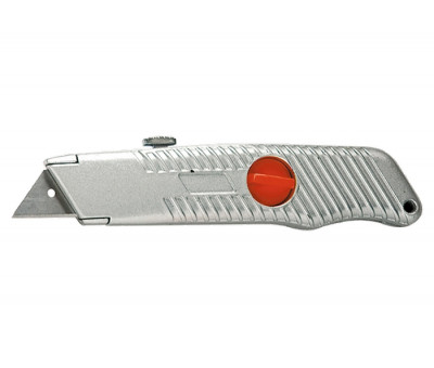 Нож, 18 мм, выдвижное трапециевидное лезвие, металлический корпус Matrix 78964 в Алматы
