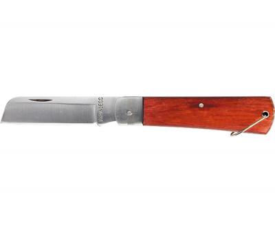 Нож складной, 200 мм, прямое лезвие, деревянная ручка Sparta 78998 в Алматы