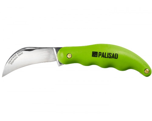 Нож садовый, 175 мм, складной, изогнутое лезвие, пластиковая эргономичная рукоятка Palisad 79011