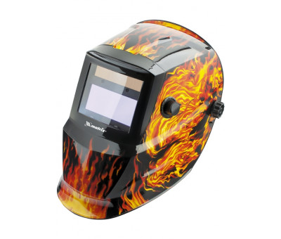 Щиток защитный лицевой (маска сварщика) с автозатемнением, пламя Matrix 89137 в Алматы