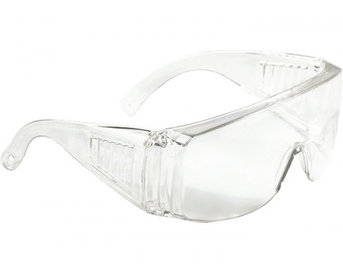 Очки защитные открытого типа, прозрачные, ударопрочный поликарбонат СибрТех 89155
